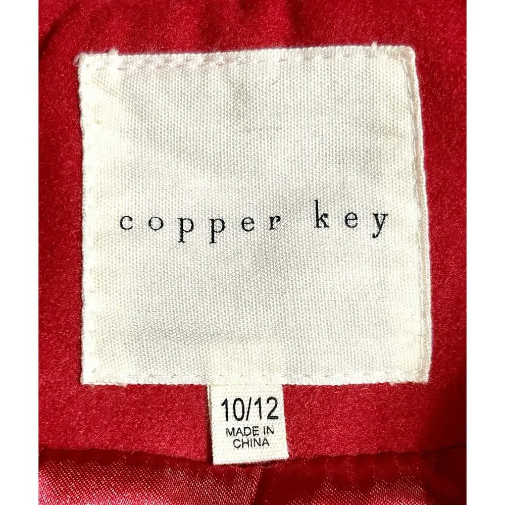 Brand New Copper Key Peplum Style Coat Size 10 / 12 Red Hooded New With Tags - Picture 4 of 11